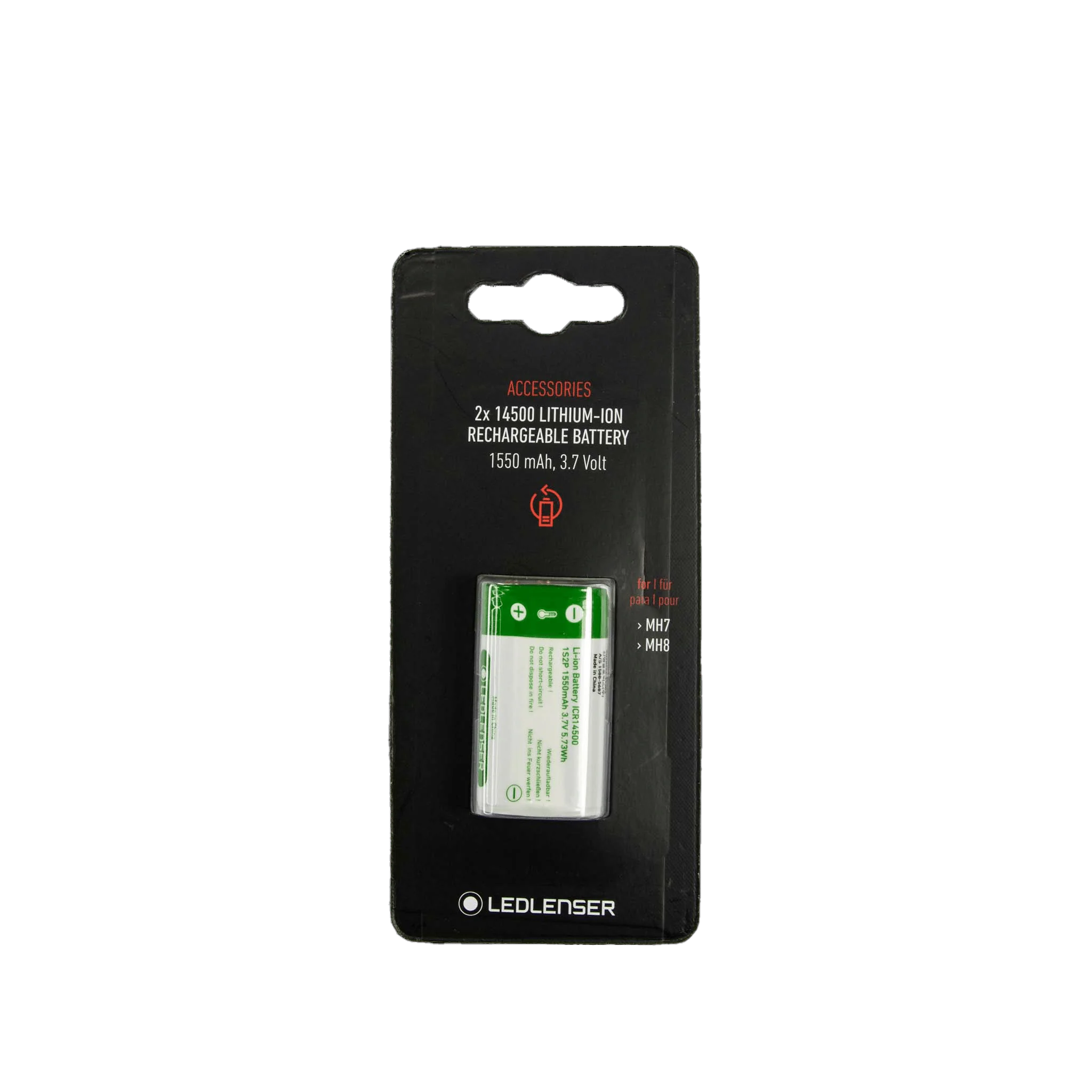 2x 14500 Li-Ion Rechargeable Battery Pack | Suits MH7, MH8 & iH9R Headlamps