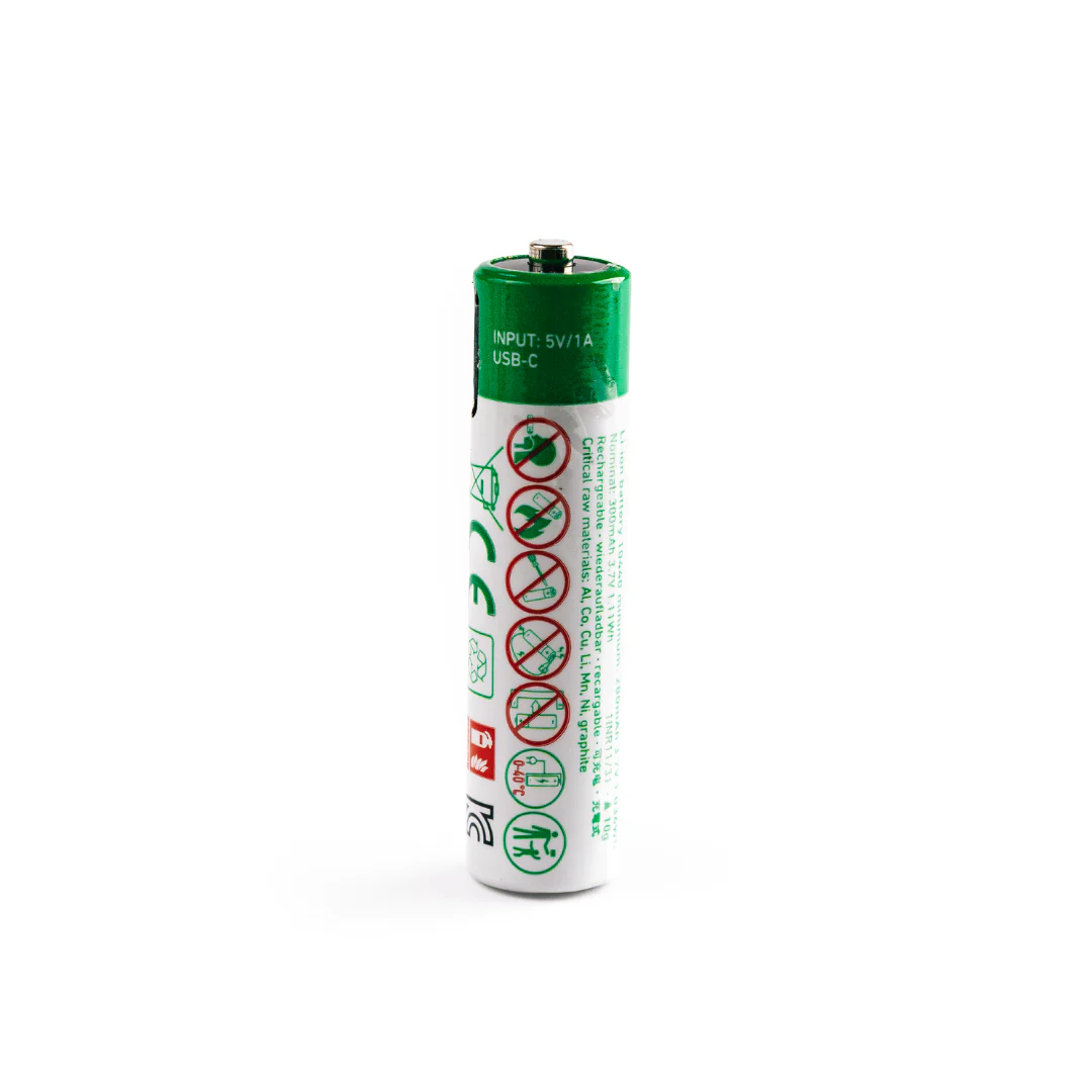 USB Direct Charging Battery Li-ion 10440